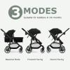 imageINFANS 2 in 1 Baby Stroller High Landscape Infant Stroller ampamp Reversible Bassinet Pram Foldable Pushchair with Adjustable Canopy Storage Basket Cup Holder Suspension Wheels PinkBlack