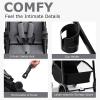 imageINFANS 2 in 1 Baby Stroller High Landscape Infant Stroller ampamp Reversible Bassinet Pram Foldable Pushchair with Adjustable Canopy Storage Basket Cup Holder Suspension Wheels PinkGrey