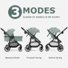 imageINFANS 2 in 1 Baby Stroller High Landscape Infant Stroller ampamp Reversible Bassinet Pram Foldable Pushchair with Adjustable Canopy Storage Basket Cup Holder Suspension Wheels PinkGreen