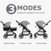imageINFANS 2 in 1 Baby Stroller High Landscape Infant Stroller ampamp Reversible Bassinet Pram Foldable Pushchair with Adjustable Canopy Storage Basket Cup Holder Suspension Wheels PinkGrey