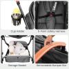 imageINFANS 2 in 1 Baby Stroller Newborn Convertible Stroller Bassinet for Infant Foldable High Landscape Shock Absorption with Reversible Seat Aluminum Structure for Toddler Pushchair 036 MonthGrey