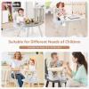 imageINFANS 8 in 1 Baby High Chair Convertible Highchair for Babies and Toddlers Infant Dining Booster Seat Building Block Table Kids Stool Table Chair Set with Removable TrayBeige
