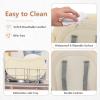 imageINFANS 8 in 1 Baby High Chair Convertible Highchair for Babies and Toddlers Infant Dining Booster Seat Building Block Table Kids Stool Table Chair Set with Removable TrayBeige