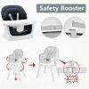 imageINFANS 8 in 1 Baby High Chair Convertible Highchair for Babies and Toddlers Infant Dining Booster Seat Building Block Table Kids Stool Table Chair Set with Removable TrayBlack