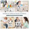 imageINFANS 8 in 1 Baby High Chair Convertible Highchair for Babies and Toddlers Infant Dining Booster Seat Building Block Table Kids Stool Table Chair Set with Removable TrayBlack