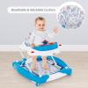 imageINFANS Baby Walker 5 in 1 Behind Walker Learning Seated Rocker Bouncer with Removable Music Tray Adjustable Height Washable Seat Cushion Foldable Activity Center for Toddlers GreyUnicorn