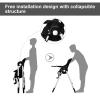 imageINFANS High Chair for Babies ampamp Toddlers Foldable Highchair with Multiple Adjustable Backrest Footrest and Seat Height Removable Tray Detachable PU Leather Cushion Builtin Rear Wheels BlackBlack