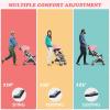 imageINFANS Lightweight Baby Stroller Compact Stroller with OneHand Fold Travel Stroller for Airplane with Cup Holder 5Point Harness Foot Cover Canopy Infant Stroller for 036 Month PinkPink