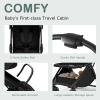 imageINFANS Lightweight Baby Stroller UltraCompact Fold Airplane Ready Travel Stroller OneHand Gravity Fold Near Flat Recline Seat Cup Holder Foldable Toddler Stroller for Infant 036 MonthBlack