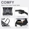 imageINFANS Lightweight Baby Stroller UltraCompact Fold Airplane Ready Travel Stroller OneHand Gravity Fold Near Flat Recline Seat Cup Holder Foldable Toddler Stroller for Infant 036 MonthDark Gray