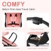imageINFANS Lightweight Baby Stroller UltraCompact Fold Airplane Ready Travel Stroller OneHand Gravity Fold Near Flat Recline Seat Cup Holder Foldable Toddler Stroller for Infant 036 MonthPink