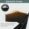 imageINFANS Lightweight Baby Stroller UltraCompact Fold Airplane Ready Travel Stroller OneHand Gravity Fold Near Flat Recline Seat Cup Holder Foldable Toddler Stroller for Infant 036 MonthBlack
