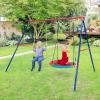 imageINFANS Swing Stand 550 lbs Heavy Duty Metal Swing Frame Extra Large AFrame Swing Stand for Kids and Adult Indoor Outdoor Activity Backyard Playground 2 Seats Swing Stand2 Seats Swing Stand