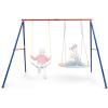 imageINFANS Swing Stand 550 lbs Heavy Duty Metal Swing Frame Extra Large AFrame Swing Stand for Kids and Adult Indoor Outdoor Activity Backyard Playground 2 Seats Swing Stand2 Seats Swing Stand