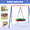 imageINFANS Swing Stand 550 lbs Heavy Duty Metal Swing Frame Extra Large AFrame Swing Stand for Kids and Adult Indoor Outdoor Activity Backyard Playground 2 Seats Swing Stand1 Seat Swing Stand