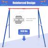 imageINFANS Swing Stand 550 lbs Heavy Duty Metal Swing Frame Extra Large AFrame Swing Stand for Kids and Adult Indoor Outdoor Activity Backyard Playground 2 Seats Swing Stand1 Seat Swing Stand