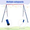 imageINFANS Swing Stand 550 lbs Heavy Duty Metal Swing Frame Extra Large AFrame Swing Stand for Kids and Adult Indoor Outdoor Activity Backyard Playground 2 Seats Swing Stand2 Seats Swing Stand