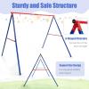 imageINFANS Swing Stand 550 lbs Heavy Duty Metal Swing Frame Extra Large AFrame Swing Stand for Kids and Adult Indoor Outdoor Activity Backyard Playground 2 Seats Swing Stand2 Seats Swing Stand