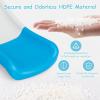 imageINFANS Toddler Slide 3 in 1 Foldable Kids Slide Indoor Slideway with Basketball Hoop Outdoor Climber Freestanding Playset Extra Long Slipping Slope Sturdy Plastic Playground Toy GreyBlue