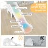 imageINFANS Toddler Slide 3 in 1 Foldable Kids Slide Indoor Slideway with Basketball Hoop Outdoor Climber Freestanding Playset Extra Long Slipping Slope Sturdy Plastic Playground Toy GreyWhite