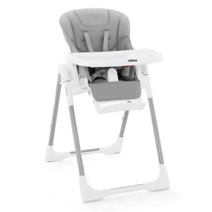 imageINFANS High Chair for Babies ampamp Toddlers Foldable Highchair with Multiple Adjustable Backrest Footrest and Seat Height Removable Tray Detachable PU Leather Cushion Builtin Rear Wheels BlackLight Grey