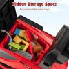imageINFANS 3 in 1 Ride on Push Car Licensed Lamborghini Baby Stroller Sliding Walking Car with Push Handle Music USB Headlight Under Seat Storage Kids FoottoFloor Toy for 1860 Months WhiteRed