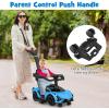 imageINFANS 3 in 1 Ride on Push Car Licensed Lamborghini Baby Stroller Sliding Walking Car with Push Handle Music USB Headlight Under Seat Storage Kids FoottoFloor Toy for 1860 Months WhiteBlue