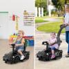 imageINFANS 3 in 1 Ride on Push Car Licensed Lamborghini Baby Stroller Sliding Walking Car with Push Handle Music USB Headlight Under Seat Storage Kids FoottoFloor Toy for 1860 Months WhiteBlack