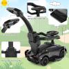 imageINFANS 3 in 1 Ride on Push Car Licensed Lamborghini Baby Stroller Sliding Walking Car with Push Handle Music USB Headlight Under Seat Storage Kids FoottoFloor Toy for 1860 Months WhiteBlack