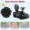 imageINFANS 3 in 1 Ride on Push Car Licensed Lamborghini Baby Stroller Sliding Walking Car with Push Handle Music USB Headlight Under Seat Storage Kids FoottoFloor Toy for 1860 Months WhiteBlack
