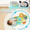 imageINFANS 3 in 1 Walk Around Baby Activity Center Baby Walker with Play Table Wheels Detachable Seat Cushion 3 Adjustable Heights Learning Toys for Boys Girls Aged 636 Months GreenGreen