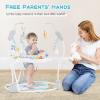 imageINFANS Baby Activity Center 3 in 1 Play Center Jumpers and Bouncers with Music Lights Interactive Toys 360Rotating Seat 3 Adjustable Heights Exersaucer Learning Toys for Baby 612 Months BlueBlue