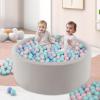 imageINFANS Foam Ball Pit for Toddlers with 200 Balls 36quotx 12quot Large Round Ball Pool Playpen with Soft Memory Sponge Pad BPA Free Ideal Gift for Kids Babies Indoor Outdoor