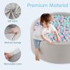 imageINFANS Foam Ball Pit for Toddlers with 200 Balls 36quotx 12quot Large Round Ball Pool Playpen with Soft Memory Sponge Pad BPA Free Ideal Gift for Kids Babies Indoor Outdoor