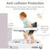 imageINFANS Foldable Baby Walker 3 in 1 Toddler Walker LearningSeated WalkBehind for Boys and Girls Adjustable Speed Rear Wheels Safety Bumper Detachable Seat Cover AntiRollover PinkGrey