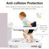 imageINFANS Foldable Baby Walker 3 in 1 Toddler Walker LearningSeated WalkBehind for Boys and Girls Adjustable Speed Rear Wheels Safety Bumper Detachable Seat Cover AntiRollover PinkBlack