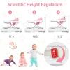 imageINFANS Foldable Baby Walker 3 in 1 Toddler Walker LearningSeated WalkBehind for Boys and Girls Adjustable Speed Rear Wheels Safety Bumper Detachable Seat Cover AntiRollover PinkPink