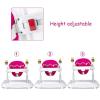 imageINFANS Foldable Baby Walker Toddler Activity Walker Helper with Adjustable Height Safety Belt High Back Padded Seat for Kids Boys and Girls BlueBlue