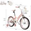 imageINFANS Kids Bike 18 Inch with 95 Assembled Adjustable Seat Balance or Training Wheels Coaster Brake Toddler Children Bicycle for 4 to 8 Years Old Boys GirlsCoral