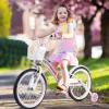 imageINFANS Kids Bike 18 Inch with 95 Assembled Adjustable Seat Balance or Training Wheels Coaster Brake Toddler Children Bicycle for 4 to 8 Years Old Boys GirlsPurple