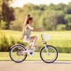 imageINFANS Kids Bike 18 Inch with 95 Assembled Adjustable Seat Balance or Training Wheels Coaster Brake Toddler Children Bicycle for 4 to 8 Years Old Boys GirlsCoral