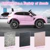 imageINFANS Kids Ride On Car 12V Electric Vehicle Licensed Aston Martin DBX with Remote Control Toddlers Battery Powered Toy Gift with Wheels Suspension Bluetooth LED Lights Music FM USB WhiteLight Pink