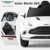 imageINFANS Kids Ride On Car 12V Electric Vehicle Licensed Aston Martin DBX with Remote Control Toddlers Battery Powered Toy Gift with Wheels Suspension Bluetooth LED Lights Music FM USB WhiteWhite
