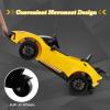 imageLicensed Lamborghini Huracan Ride on Car by INFANS 12V Kids Electric Vehicle Battery Powered Toy with Remote Control LED Lights Spring Suspension Bluetooth MP3 Aged 38 Years YellowYellow