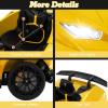 imageLicensed Lamborghini Huracan Ride on Car by INFANS 12V Kids Electric Vehicle Battery Powered Toy with Remote Control LED Lights Spring Suspension Bluetooth MP3 Aged 38 Years YellowYellow