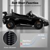 imageLicensed Lamborghini Huracan Ride on Car by INFANS 12V Kids Electric Vehicle Battery Powered Toy with Remote Control LED Lights Spring Suspension Bluetooth MP3 Aged 38 Years YellowBlack