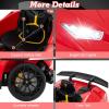 imageLicensed Lamborghini Huracan Ride on Car by INFANS 12V Kids Electric Vehicle Battery Powered Toy with Remote Control LED Lights Spring Suspension Bluetooth MP3 Aged 38 Years YellowRed