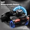imageLicensed Lamborghini Huracan Ride on Car by INFANS 12V Kids Electric Vehicle Battery Powered Toy with Remote Control LED Lights Spring Suspension Bluetooth MP3 Aged 38 Years YellowBlack