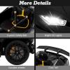 imageLicensed Lamborghini Huracan Ride on Car by INFANS 12V Kids Electric Vehicle Battery Powered Toy with Remote Control LED Lights Spring Suspension Bluetooth MP3 Aged 38 Years YellowBlack