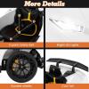 imageLicensed Lamborghini Huracan Ride on Car by INFANS 12V Kids Electric Vehicle Battery Powered Toy with Remote Control LED Lights Spring Suspension Bluetooth MP3 Aged 38 Years YellowWhite